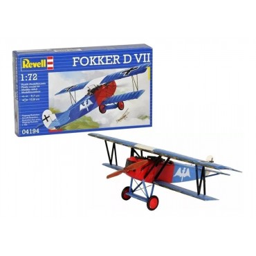 KIT PARA MONTAR REVELL AVIÃO FOKKER D VII 1/72 29 PEÇAS REV 04194